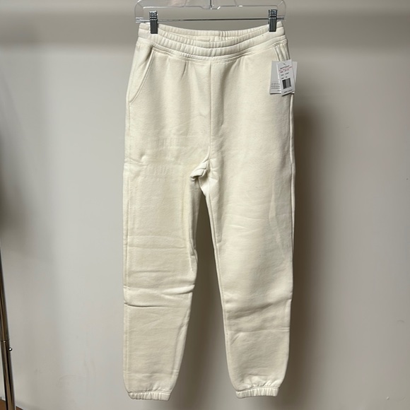 Beyond yoga wfh fleece sweatpants vintage white